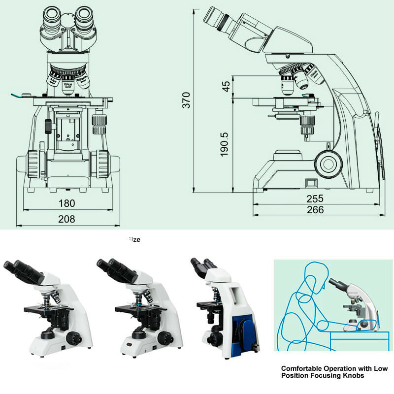 Microscope de Laboratoire YR0239 – YR0240 – 1