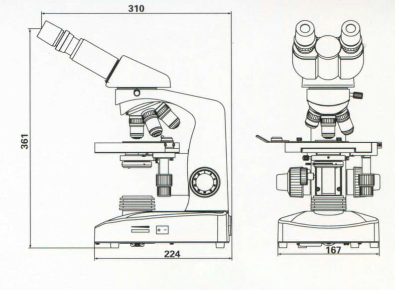 Microscope de laboratoire YR0241 – 1