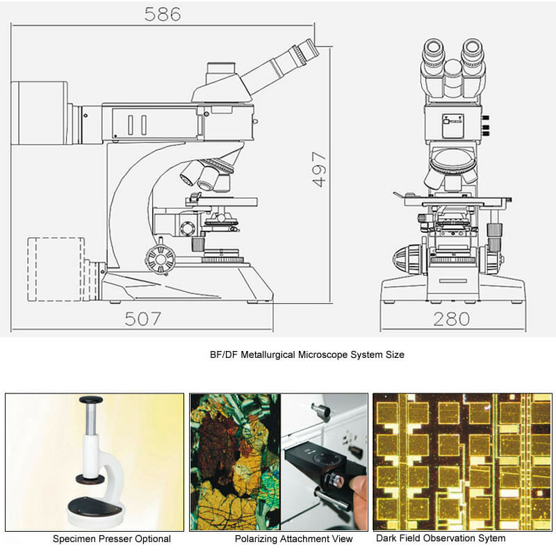 Microscope métallurgique YR0251 – YR0252 – 4